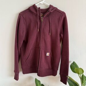 Carhartt Burgundy Relaxed Fit Hoodie NWOT